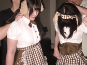 [MILK-232] 喉奥肉便器×2 冷酷無残イラマ輪〇の標的にされた仲良しメイド はるな＆れい - 4of5