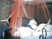 浪漫复古主题宾馆气质漂亮美女与肌肉男开房啪啪啪花样爱爱有对白