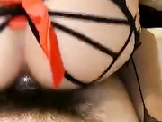 OL情趣装CD婷婷 下了班就往卧室冲，菊花早已痒痒不行，想被老公猛猛地操，好爽啊老公，射我里面好吗