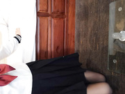 网红美女『软萌萝莉小仙』JK水手服妹纸的特殊爱好