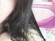 颜值高有点像明星杨采妮的女主播深夜放毒 八字大奶大乳晕逼毛性感洗澡直播 清晰国语对白