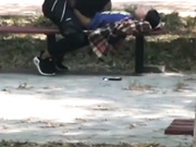 网曝门事件X东财大学生宿舍大院情侣啪啪被几个躲在宿舍的同学围观流出第2部