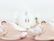 Babe fucks husband in front of his sleeping wife